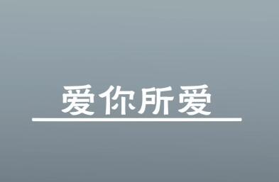 爱你所爱 官方版